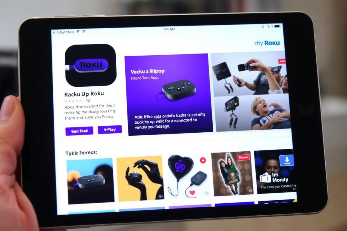 Ein Bild der Roku App auf einem iOS-Gerät