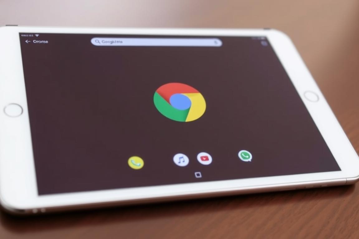 Ein Bild von Google Chrome auf einem iOS-Gerät