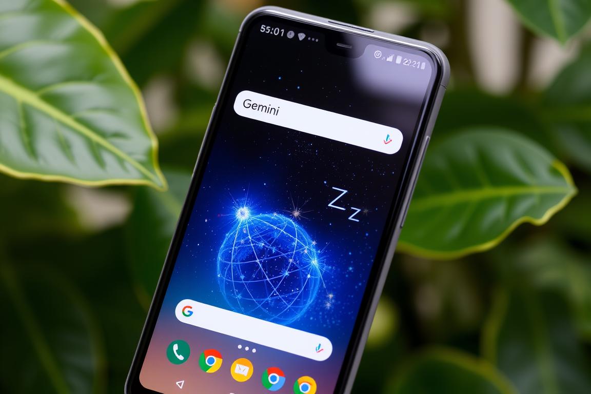 Ein Bild von Google Gemini auf einem Android-Gerät