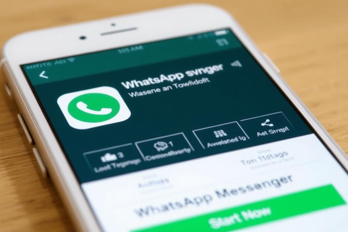 Ein Bild von WhatsApp Messenger auf einem iOS-Gerät