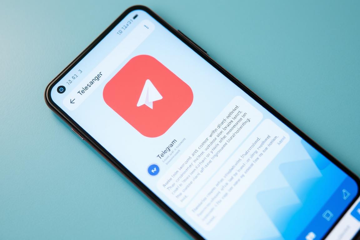 Ein Bild von der Telegram Messenger App auf einem Smartphone