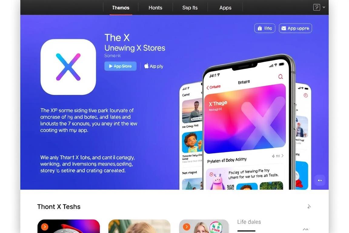 Ein Bild von der X-App im App Store