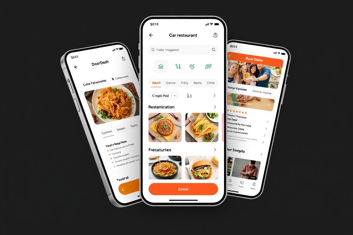 Eine Darstellung der DoorDash-App für Restaurants