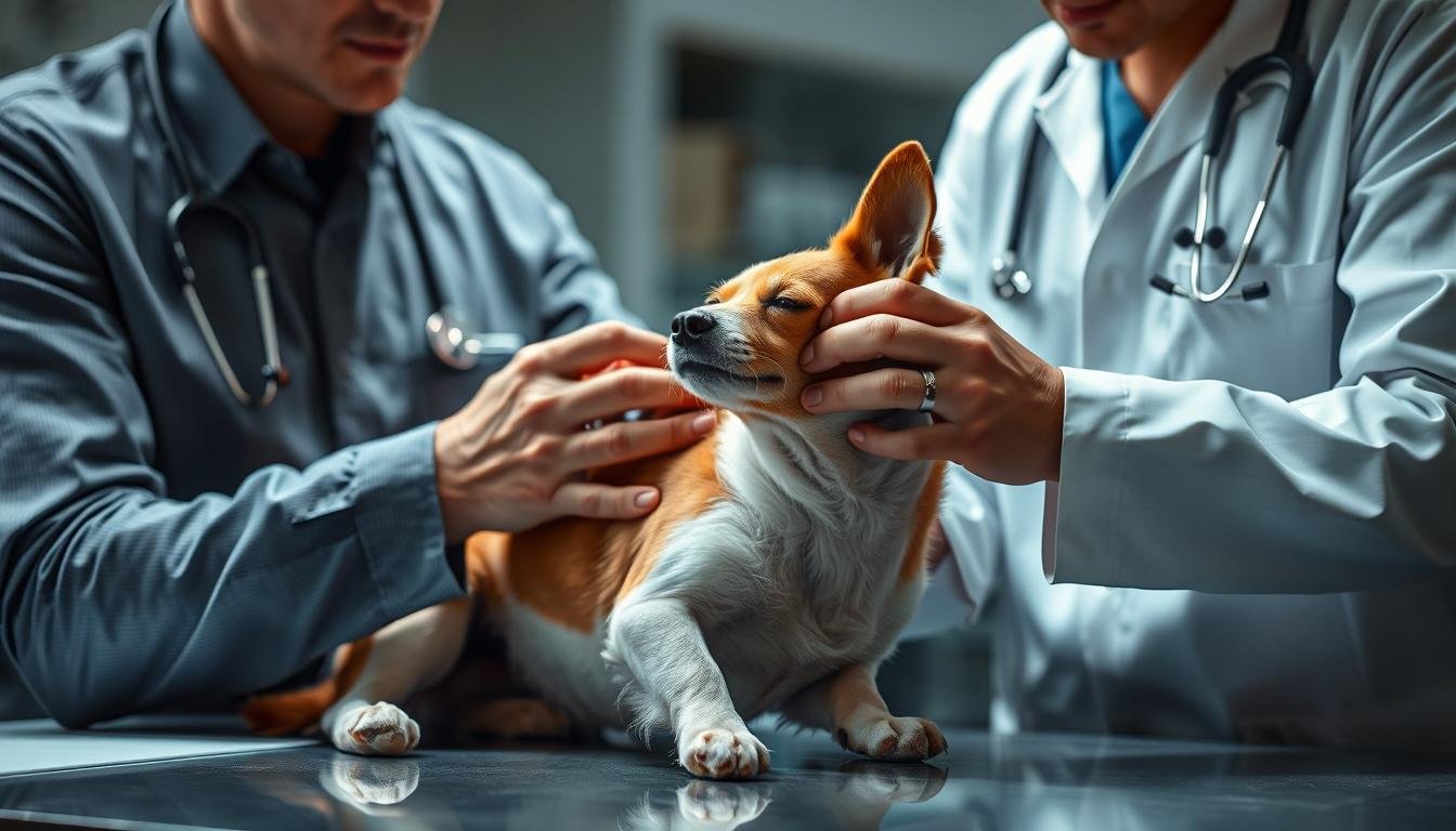 Veterinärmedizinische Untersuchung für Haustierumzug